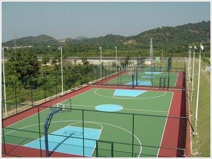 篮球场围网效果图-安平县正辰丝网公司